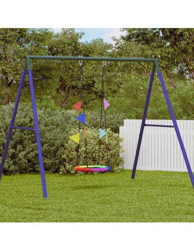 Altalena a nido Blu 60 x 60 x 180 cm Poliestere