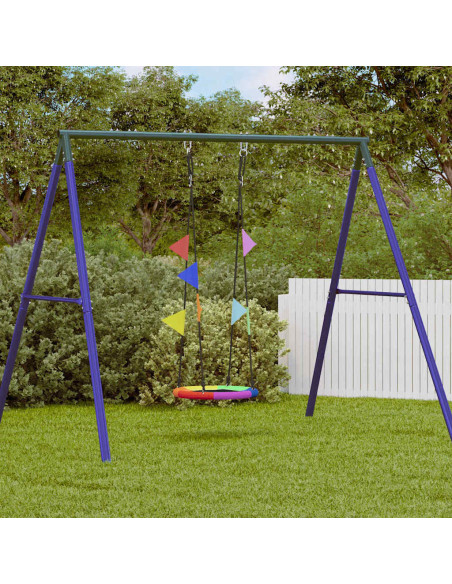 Altalena a nido Blu 60 x 60 x 180 cm Poliestere