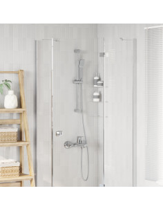 Set di Sistema Doccia Cromato 70 cm Acciaio Inox
