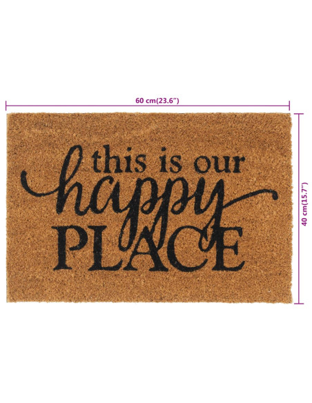 Zerbino Naturale 40x60 cm Fibra di Cocco