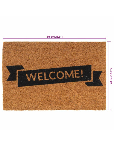 Zerbino Naturale 40x60 cm Fibra di Cocco