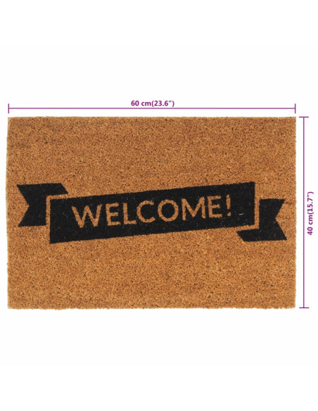 Zerbino Naturale 40x60 cm Fibra di Cocco