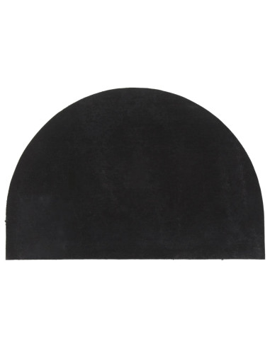 Zerbino Nero Mezzo Rotondo 60x90 cm Fibra di Cocco