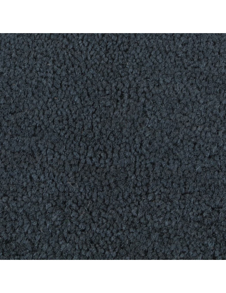 Zerbino Grigio Scuro Mezzo Rotondo 60x90 cm Fibra di Cocco