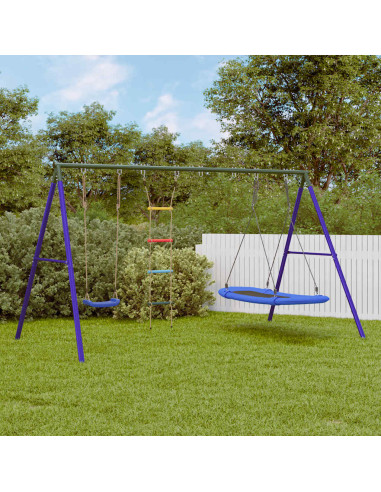 Set Gioco da Esterno con Altalena Scala e Altalena a Nido