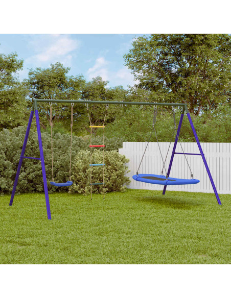 Set Gioco da Esterno con Altalena Scala e Altalena a Nido