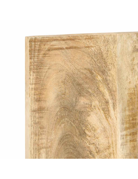 Testiera 140 cm in Legno Massello di Mango Grezzo