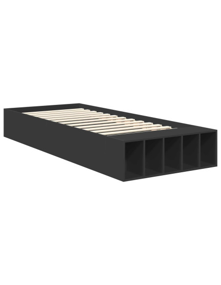 Struttura del letto Nero 100 x 200 cm Legno multistrato