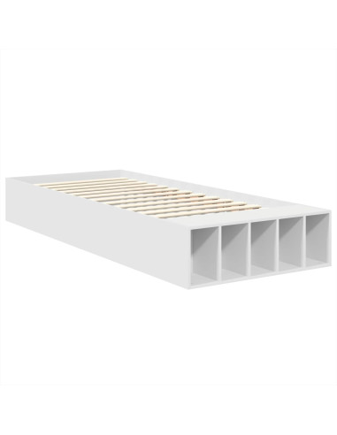 Struttura del letto Bianco 75 x 190 cm Legno multistrato