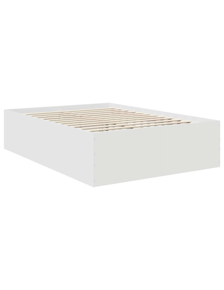 Struttura del letto Bianco 160 x 200 cm Legno multistrato
