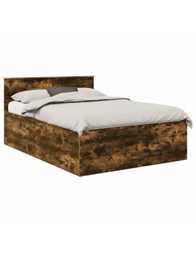 Struttura del letto Rovere fumé 160 x 200 cm Legno multistrato