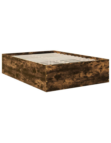 Struttura del letto Rovere fumé 160 x 200 cm Legno multistrato