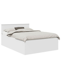 Struttura del letto Bianco 150 x 200 cm Legno multistrato 2