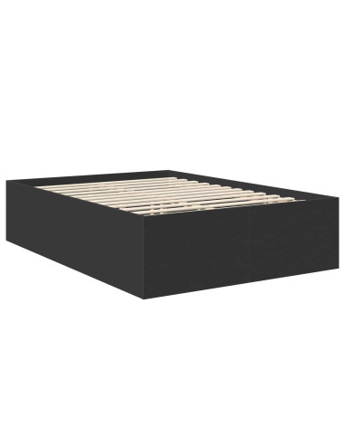 Struttura del letto Nero 150 x 200 cm Legno multistrato