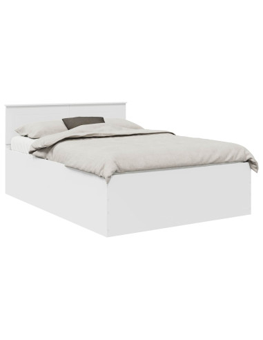 Struttura del letto Bianco 140 x 200 cm Legno multistrato
