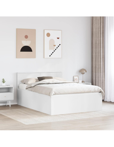 Struttura del letto Bianco 140 x 200 cm Legno multistrato