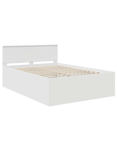 Struttura del letto Bianco 140 x 200 cm Legno multistrato