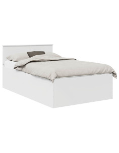 Struttura del letto Bianco 135 x 190 cm Legno multistrato 2
