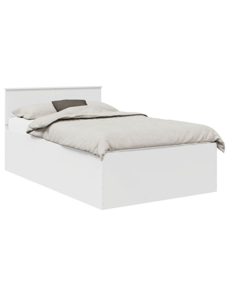 Struttura del letto Bianco 135 x 190 cm Legno multistrato