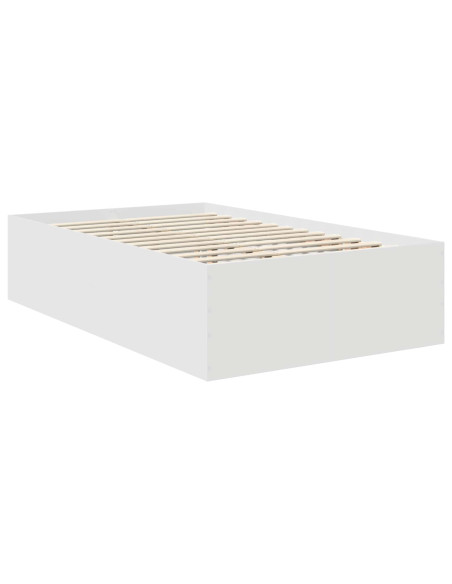 Struttura del letto Bianco 135 x 190 cm Legno multistrato