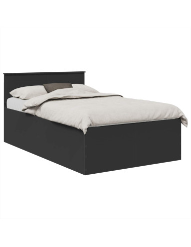 Struttura del letto Nero 135 x 190 cm Legno multistrato