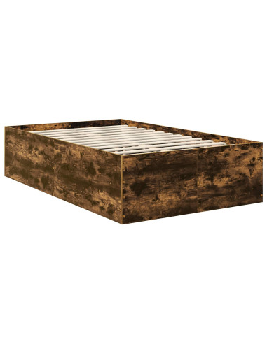 Struttura del letto Rovere fumé 120 x 190 cm Legno multistrato