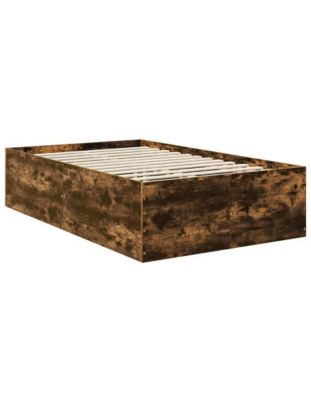 Struttura del letto Rovere fumé 120 x 190 cm Legno multistrato