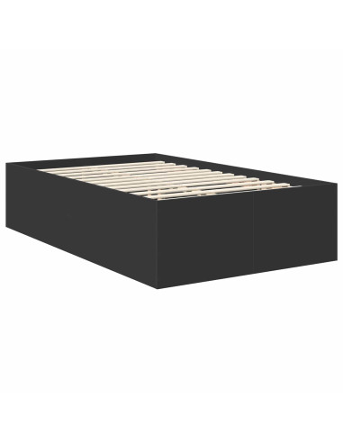 Struttura del letto Nero 120 x 200 cm Legno multistrato