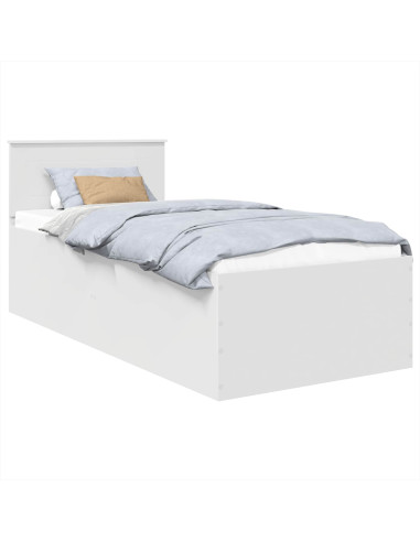 Struttura del letto Bianco 75 x 190 cm Legno multistrato