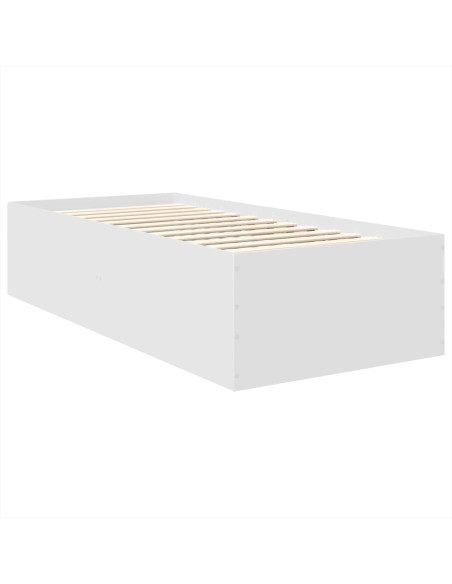 Struttura del letto Bianco 75 x 190 cm Legno multistrato