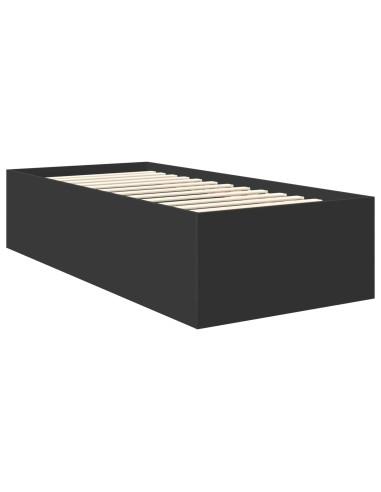 Struttura del letto Nero 75 x 190 cm Legno multistrato
