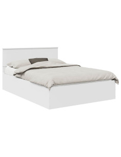 Struttura del letto Bianco 150 x 200 cm Legno multistrato 2