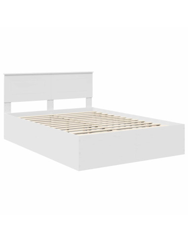 Struttura del letto Bianco 150 x 200 cm Legno multistrato