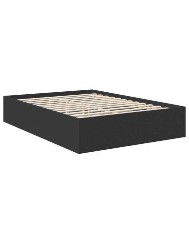 Struttura del letto Nero 150 x 200 cm Legno multistrato