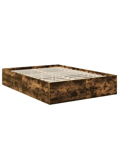 Struttura del letto Rovere fumé 150 x 200 cm Legno multistrato