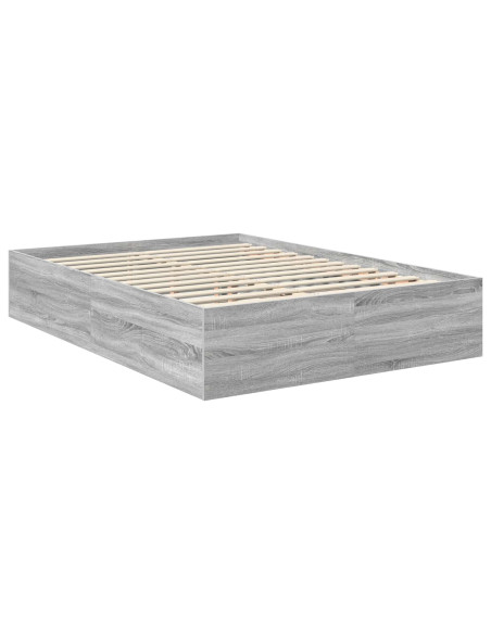 Struttura del letto con testiera Grigio Sonoma 150 x 200 cm