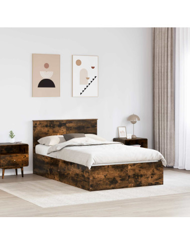 Struttura del letto Rovere fumé 120 x 200 cm Legno multistrato