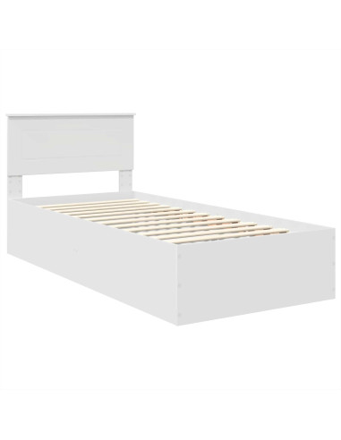 Struttura del letto Bianco 120 x 200 cm Legno multistrato