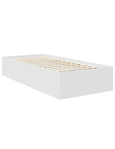 Struttura del letto Bianco 120 x 200 cm Legno multistrato