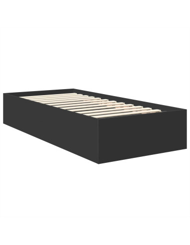 Struttura del letto Nero 120 x 200 cm Legno multistrato