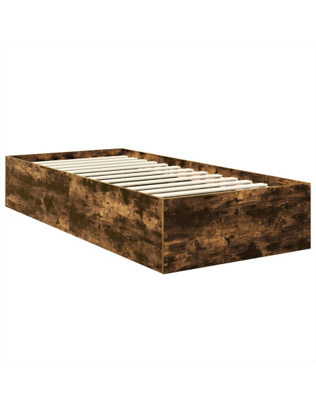 Struttura del letto Rovere fumé 75 x 190 cm Legno multistrato