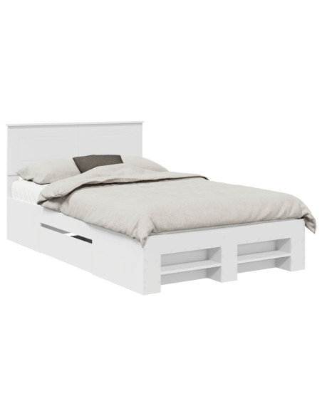 Struttura del letto Bianco 137 x 203 cm Legno multistrato