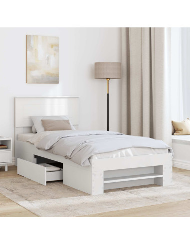 Struttura del letto Bianco 80 x 200 cm Legno multistrato