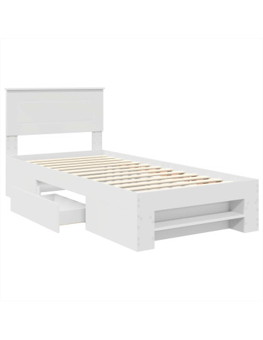 Struttura del letto Bianco 80 x 200 cm Legno multistrato