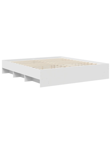 Struttura del letto Bianco 200 x 200 cm Legno multistrato