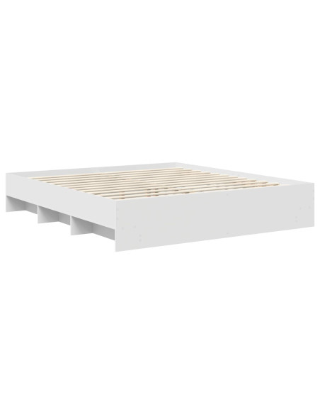 Struttura del letto Bianco 200 x 200 cm Legno multistrato
