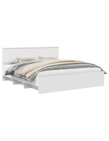Struttura del letto Bianco 180 x 200 cm Legno multistrato