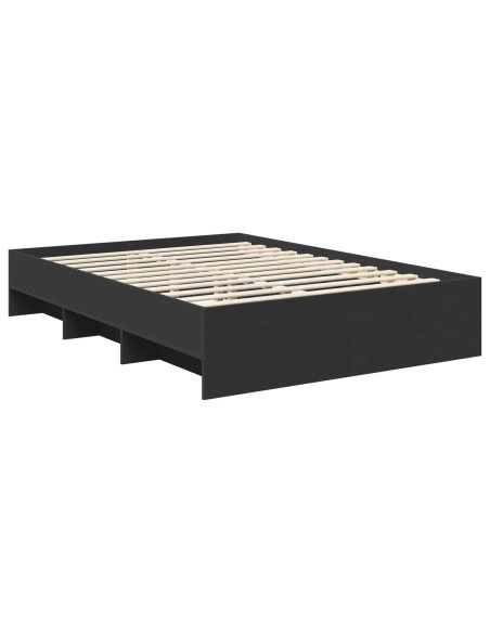 Struttura del letto Nero 160 x 200 cm Legno multistrato