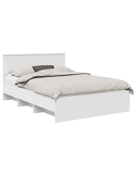 Struttura del letto Bianco 150 x 200 cm Legno multistrato