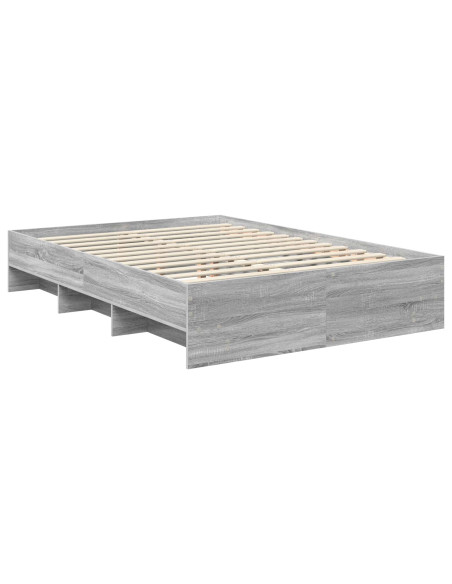Struttura del letto con testiera Grigio Sonoma 150 x 200 cm